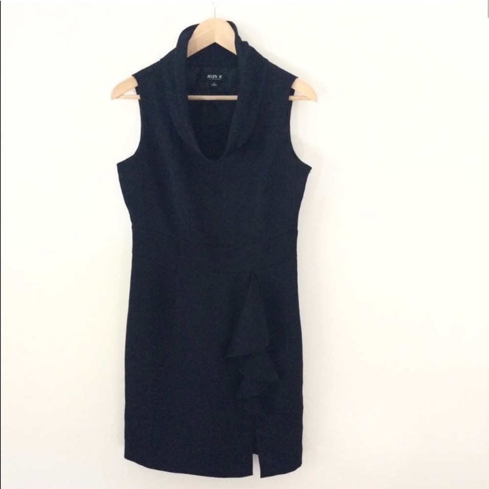 Allen B Sleeveless Navy Blue Dress